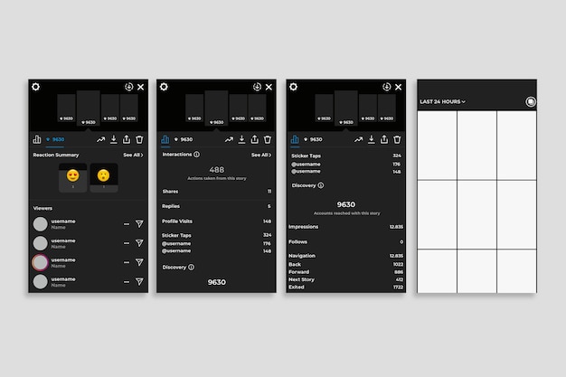 Interfacemalplaatje voor Instagram-verhalen