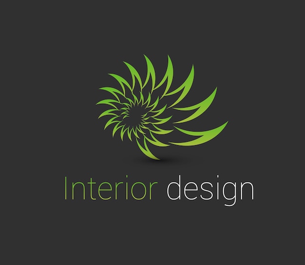 Interieurontwerp logo ontwerpelement