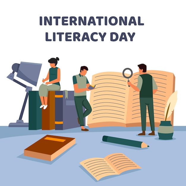 Gratis vector internationale alfabetiseringsdag