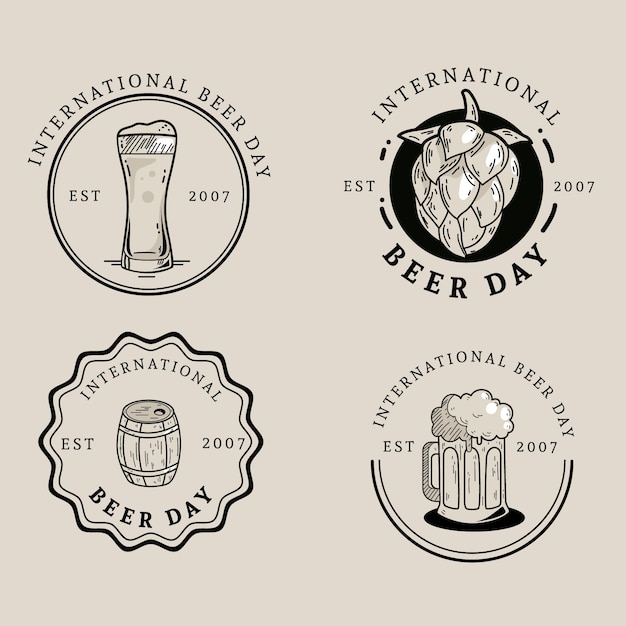 Internationale bierdag badges pack