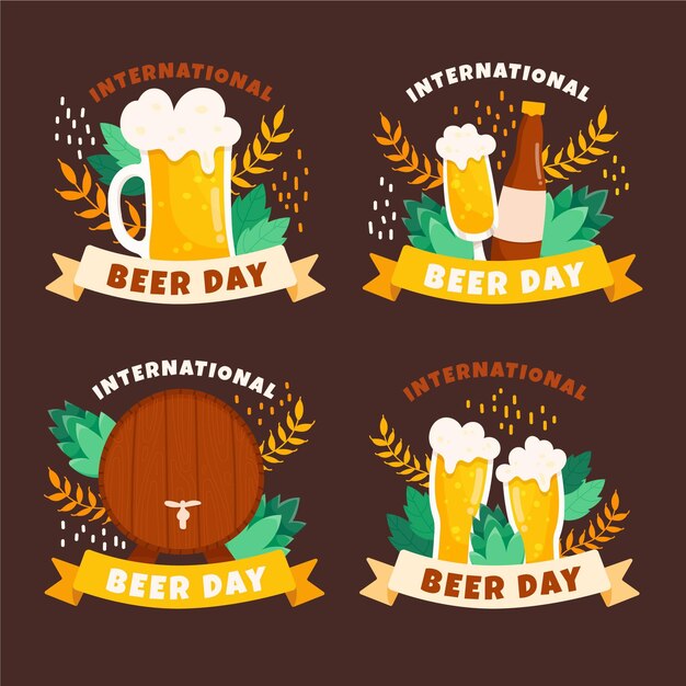 Internationale bierdag belettering ontwerp