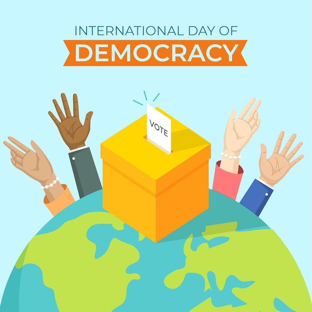 Internationale dag van de democratie concept