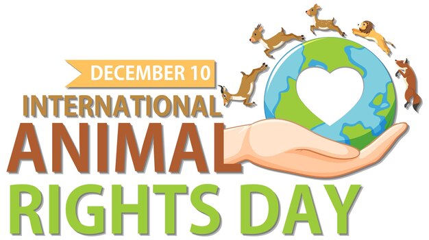 Internationale Dag van de Dierenrechten Banner