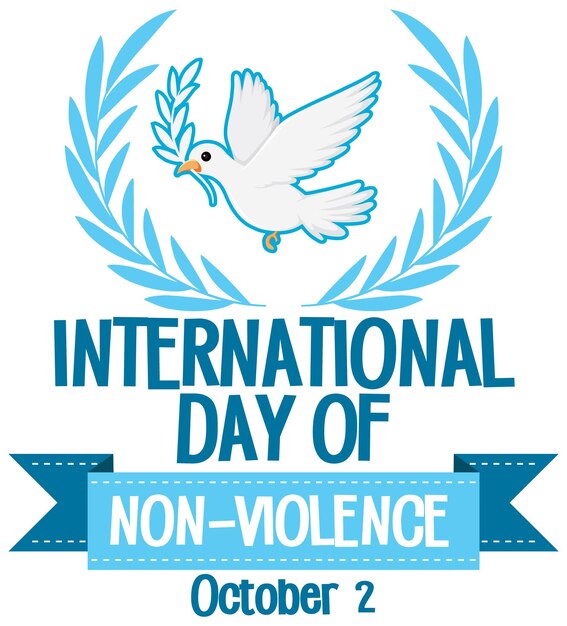 Internationale dag van geweldloosheid poster