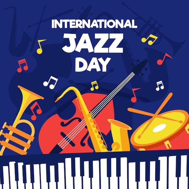 Internationale jazzdag in vlakke stijl