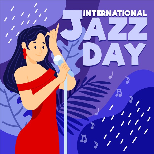 Internationale jazzdag tekenen