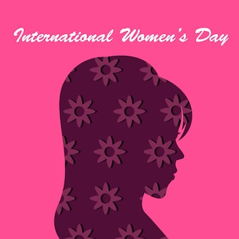 Internationale vrouwendag vector achtergrond