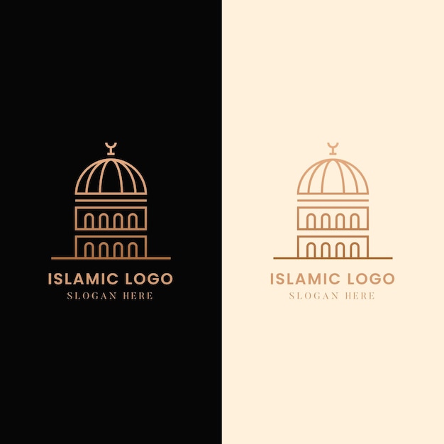 Islamitisch logo in twee kleuren