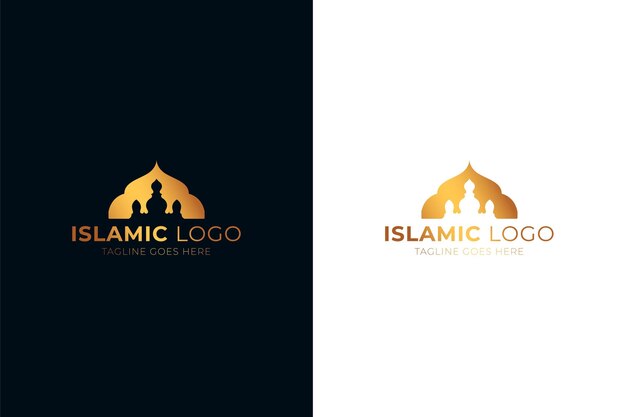 Islamitisch logo in twee kleuren