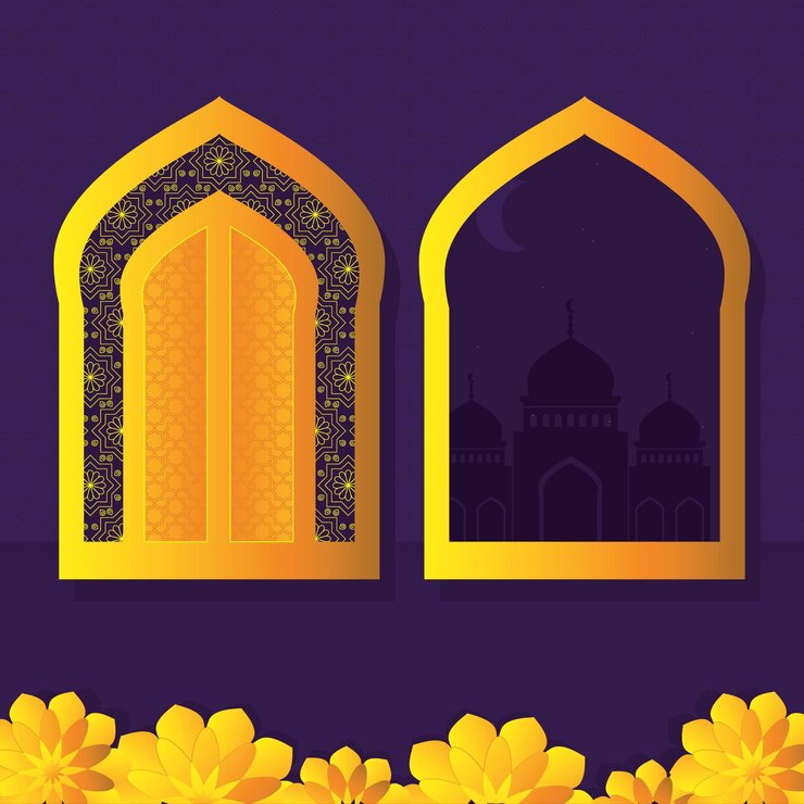 Islamitische deuren illustratie
