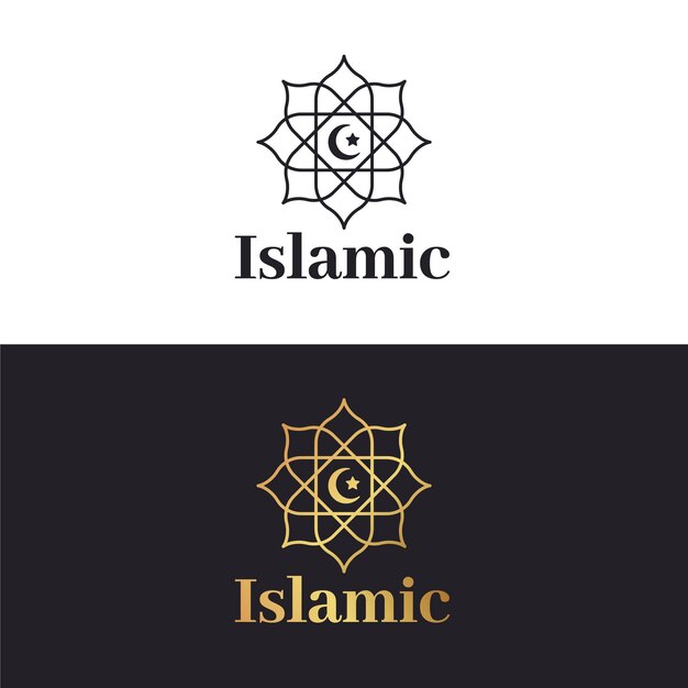 Islamitische logo sjabloon