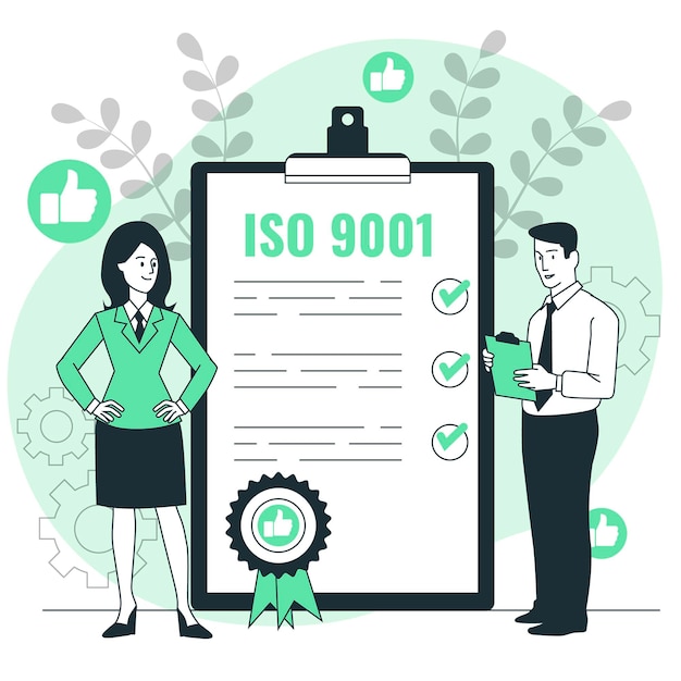 ISO-certificering concept illustratie