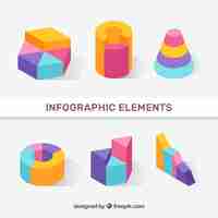 Gratis vector isometriс infographic elementen