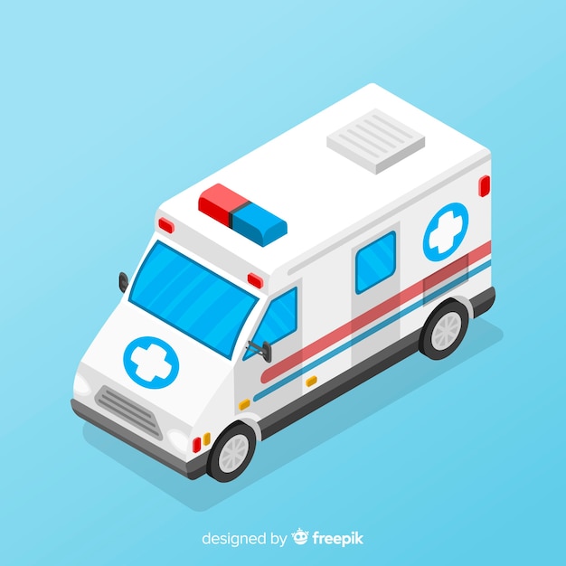 Isometrisch ambulanceontwerp