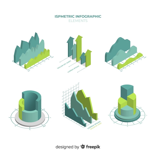 Isometrische infographicselementen