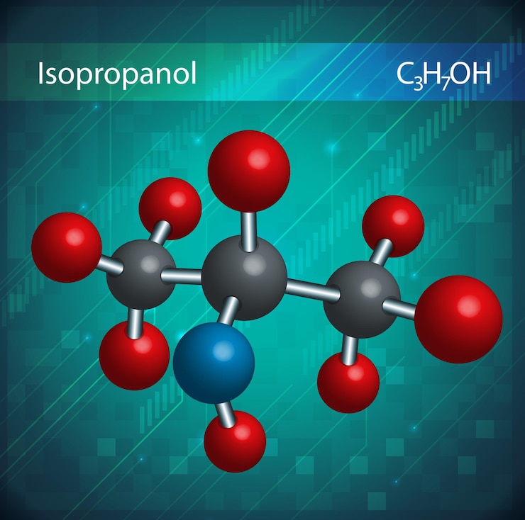 Gratis Vector isopropanol moleculen