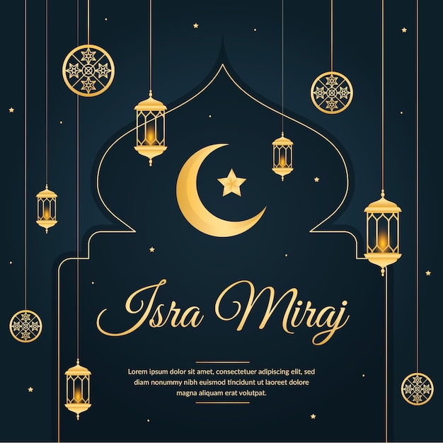 Isra miraj illustratie