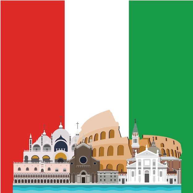 Italië achtergrond ontwerp