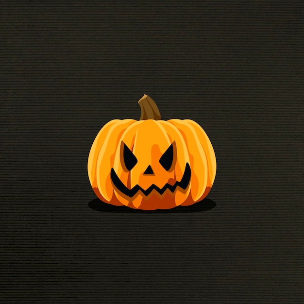 Gratis vector jack o'lantern-element op een zwarte achtergrond, vector