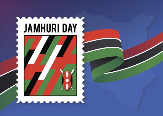 Jamhuri-dag plat ontwerp