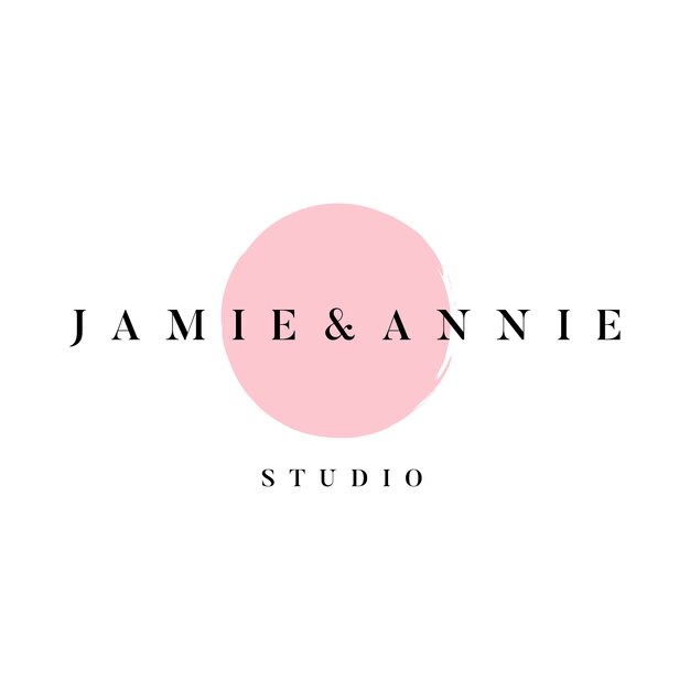 Jamie en Annie studio logo vector