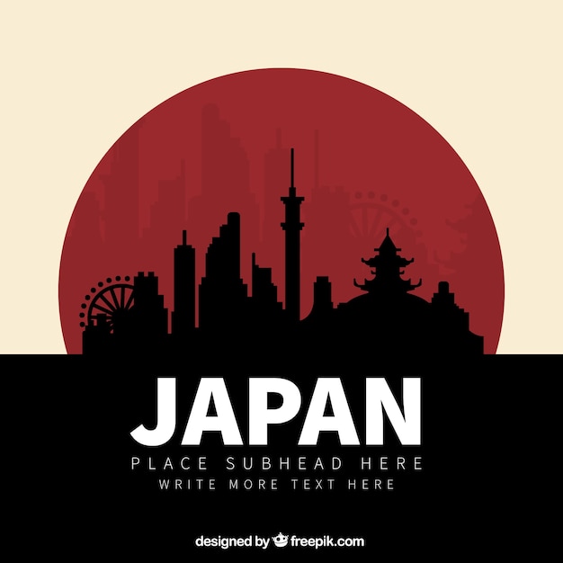 Japan silhouetten