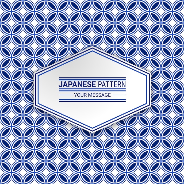 Japans geometrisch naadloos patroon