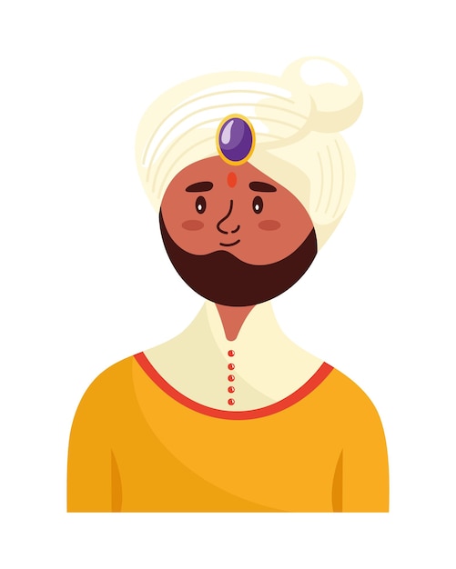 Gratis vector jonge man indiaan