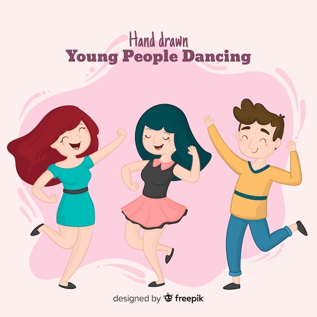 Jonge mensen dansen