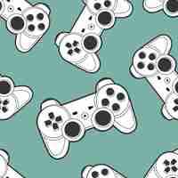 Gratis vector joystick vector naadloos