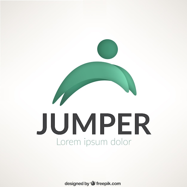 Gratis vector jumper logo template