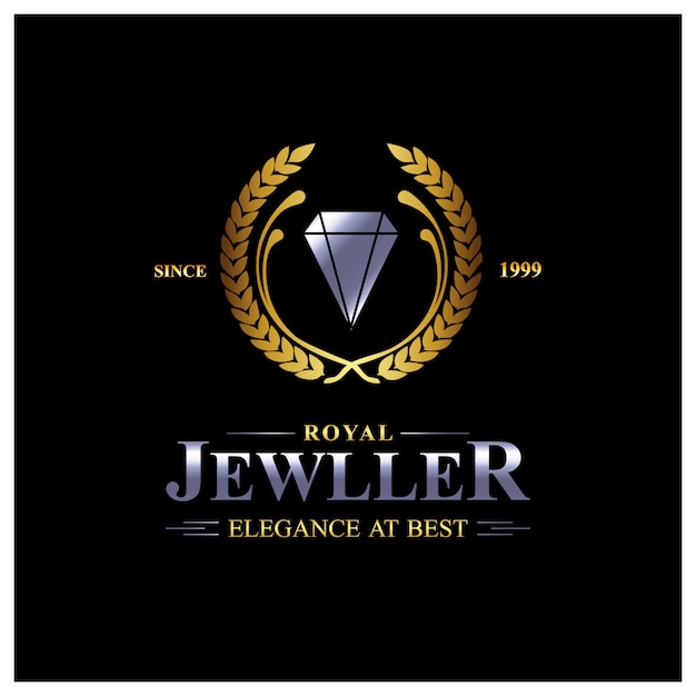 Gratis vector juwelen logo achtergrond