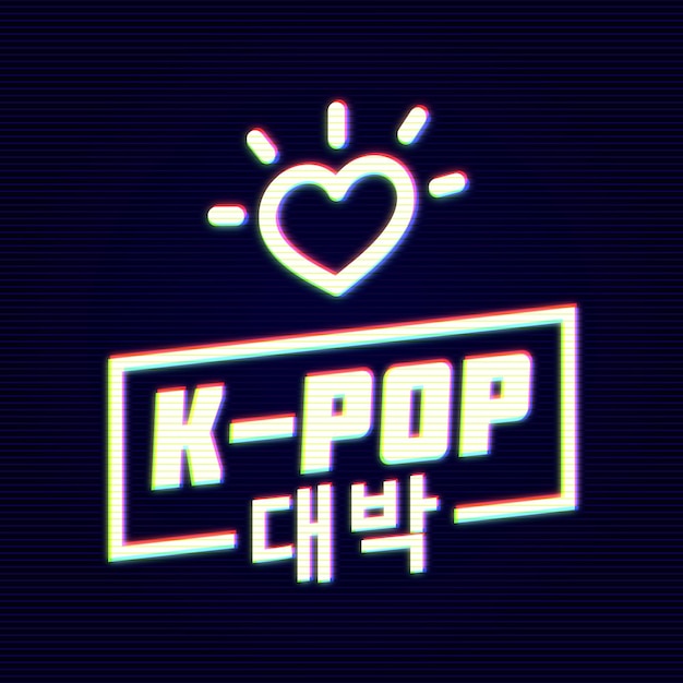 Gratis vector k-pop muziekconcept