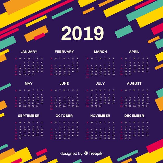 Kalender van 2019