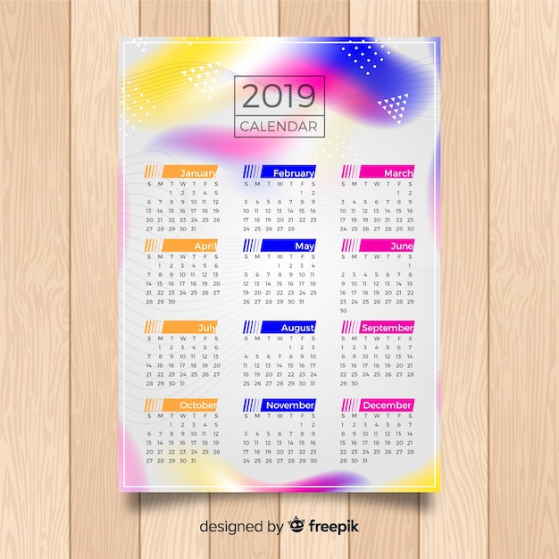 Kalender van 2019