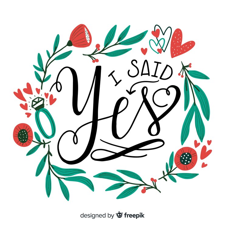 Gratis Vector kalligrafische huwelijksachtergrond