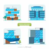 Gratis vector kantoorgebouw collectio