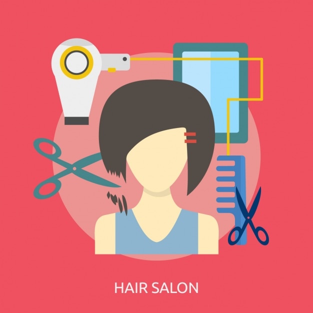 Gratis vector kapsalon achtergrond ontwerp