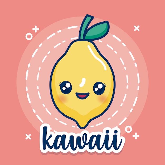 Kawaii citroen pictogram