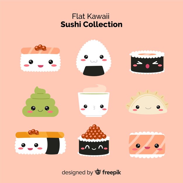 Kawaii sushi-collectie