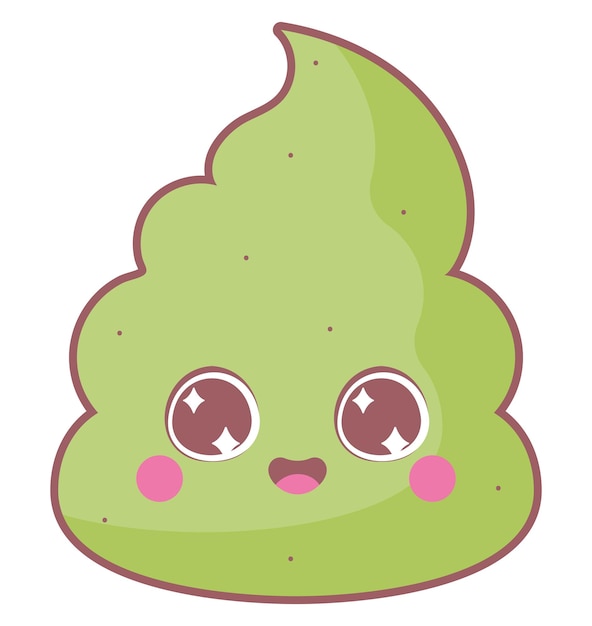 Gratis vector kawaii wasabi ontwerp