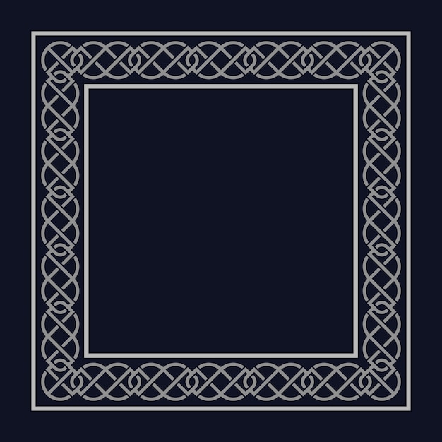 Keltisch frame met plat ontwerp