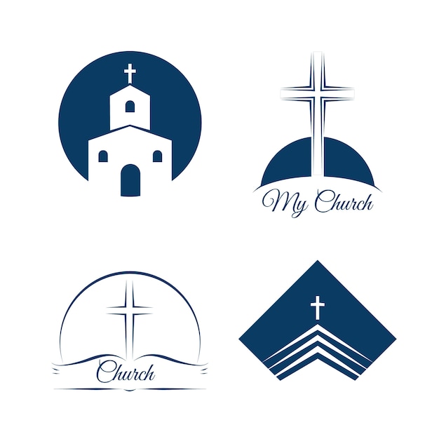 Gratis vector kerk bedrijfslogo