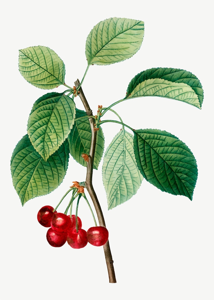 Gratis Vector kersenboomtak