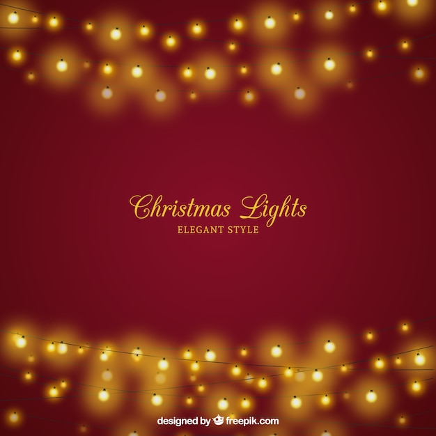 Gratis vector kerst achtergrond met elegante verlichting