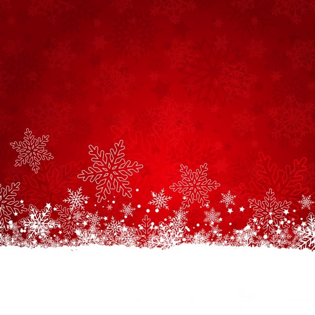 Gratis vector kerst achtergrond van sneeuwvlokken en sterren