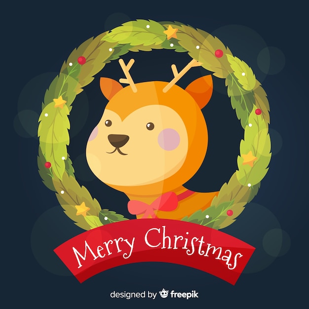 Gratis vector kerst achtergrond