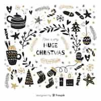 Gratis vector kerst achtergrond