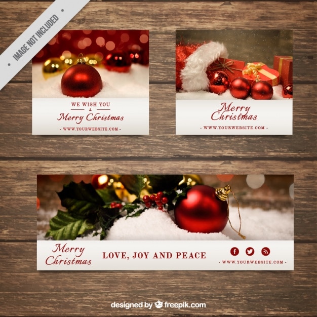 Kerst banner collectie