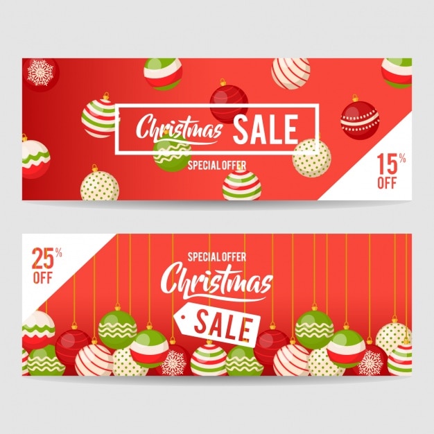 Kerst banners collectie